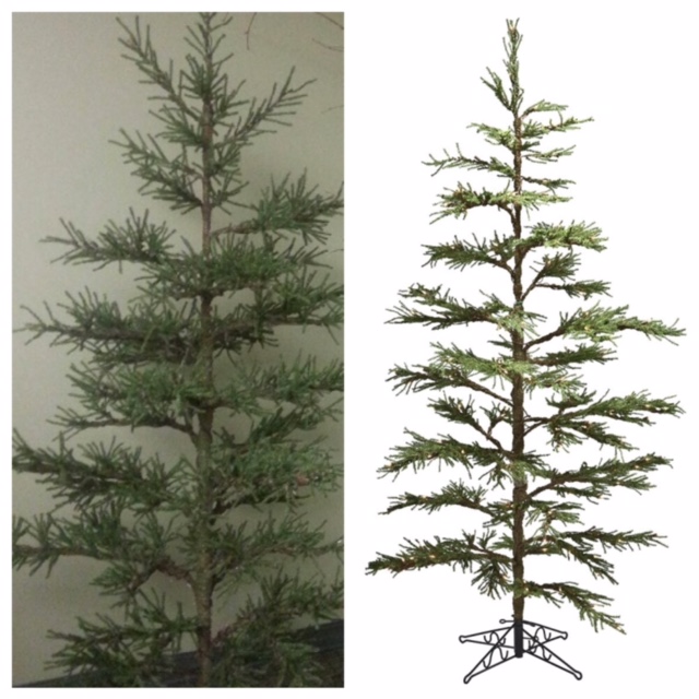 Pistol Pine 7' Rental - Artificial Trees & Floor Plants - 7 foot Charlie Brown Artificial Christmas Tree